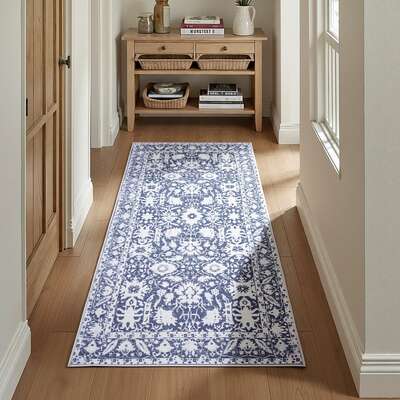 Hallway Runner Rug 80X180Cm Soft Velvet Washable Modern Kitchen Mat