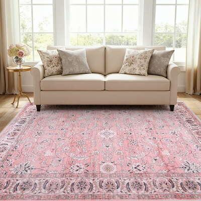 Floor Rug 160X230Cm Large Washable Area Rug Vintage Living Room