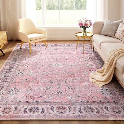 Floor Rug 240X340Cm Large Washable Area Rug Vintage Living Room