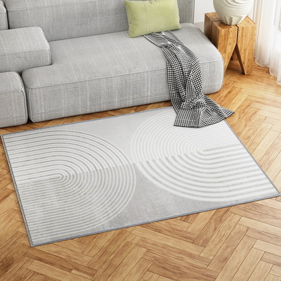 Rug 120x160cm Area Rug Washable Mat Large Carpet Faux Rabbit Fur Cyril