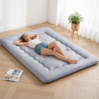 Bedding 10cm Japanese Floor Mattress Foldable Futon Mattress Washable Cover Straps