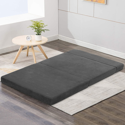 Foldable Mattress Folding Foam Bed Mat Double Grey