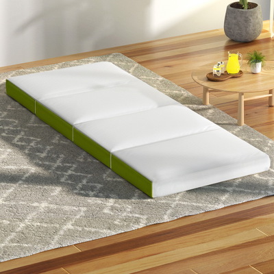 Foldable Mattress Folding Foam Single Green