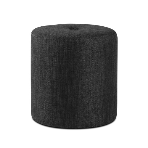 Ottoman Footstool Foot Rest Stool Fabric Charcoal