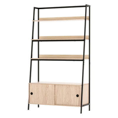 Bookshelf 5 Tier Cube Cabinet MIRA Oak