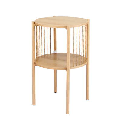 Coffee Table 2-Tier Round Wood - Elegant and Modern Living Room Furniture