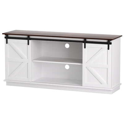  Buffet Sideboard Storage Cabinet Kitchen Cupboard Sliding Doors White
