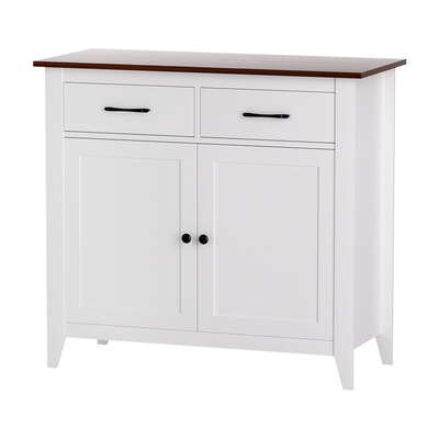  Buffet Sideboard Storage Cabinet Kitchen Cupboard Hallway 2 Drawers White