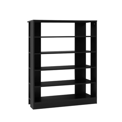 Shoe Rack 30 Pairs 6-Tier Shelf Black