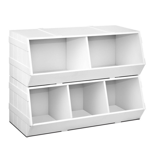 Kids Toy Storage Box White