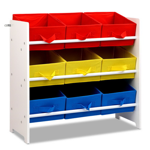 Removable Fabric Multi-bin Toy Box