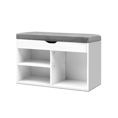 Wooden Shoe Rack Organiser - White
