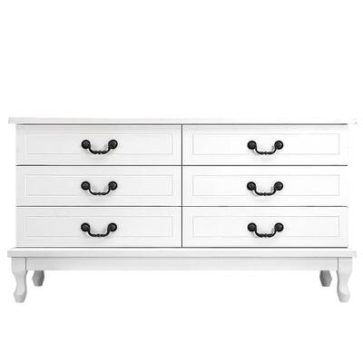 6 Chest of Drawers Dresser Tallboy Lowboy Storage Cabinet Bedroom White