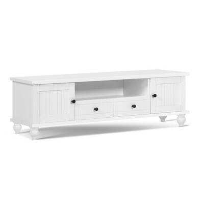 162cm TV Stand Entertainment Unit French Provincial Storage Cabinet Drawers White