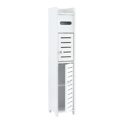 Slim Bathroom Storage Cabinet 3-Tier Toilet Paper Holder | EXTG
