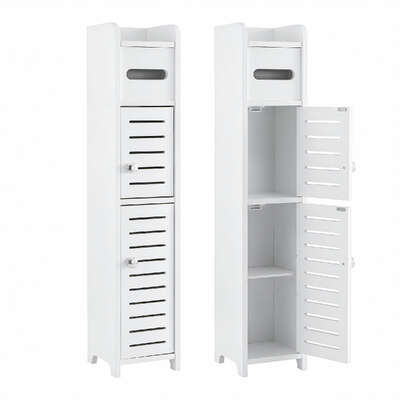Bathroom Storage Cabinet 3-Tier Toilet Paper Holder 2pk | EXTG