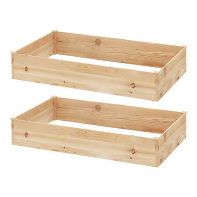 Garden Bed 150x90x30cm Wooden Planter Box Raised Container Growing