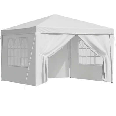 Gazebo 3x3 Pop Up Marquee Folding Tent Wedding Gazebos Camping Outdoor Canopy White