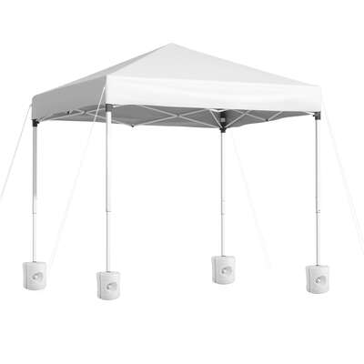 Outdoor Patio Marquee 2x2m Garden Shade With Base Pods White