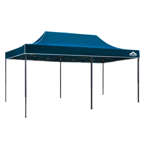 Instahut Pop Up Gazebo 3x6m Tent Folding Wedding Marquee Gazebos Sailor BLue