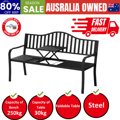 Versatile Foldable Loveseat Garden Bench