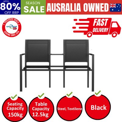 Outdoor Garden Bench Seat Chair Table Loveseat Patio Furniture Park