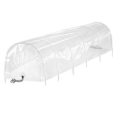 Mini Greenhouse Tunnel 300x45x30cm Clear PVC Steel Frame Portable