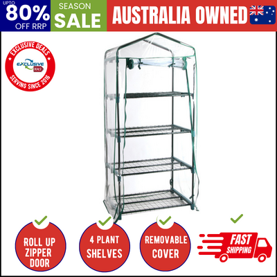 Greenhouse 4 Tiers Mini Green House Garden Bed Planter Box 1.6x0.7x0.5M