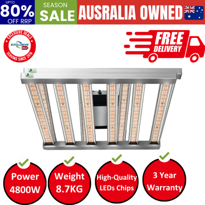 Max 4800W Grow Light LED Full Spectrum Indoor Plant All Stage Growth