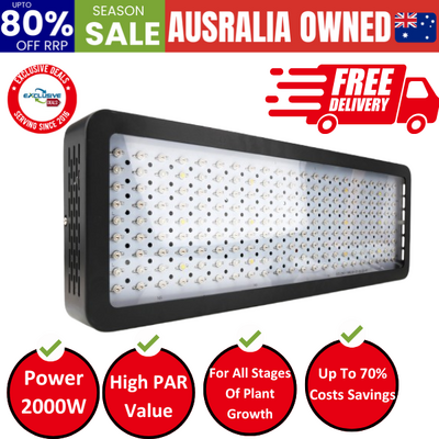 2000W Grow Light LED Full Spectrum Indoor Plant All Stage Growth