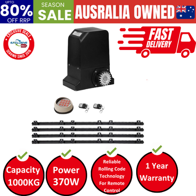 Sliding Gate Opener Kit Keypad 4M 1000Kg