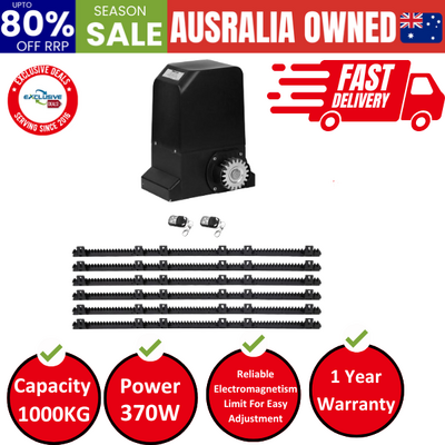 Automatic Sliding Gate Opener Kit 6M 1000Kg