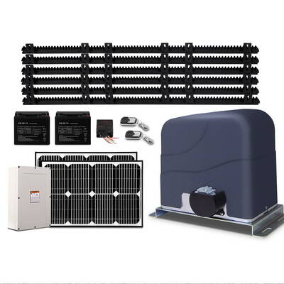 LockMaster 40W Auto Solar Sliding Gate Opener Electric 1200kg 6M Remote Control
