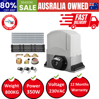 Electric Sliding Gate Opener 800KG 6M Hardware Kit