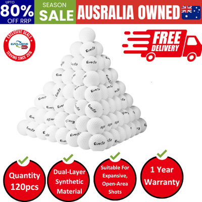 120pcs Golf Ball Set Reusable Distance Golf Balls Practice Training