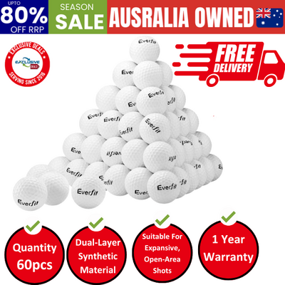 60pcs Golf Ball Set Reusable Distance Golf Balls Practice Training