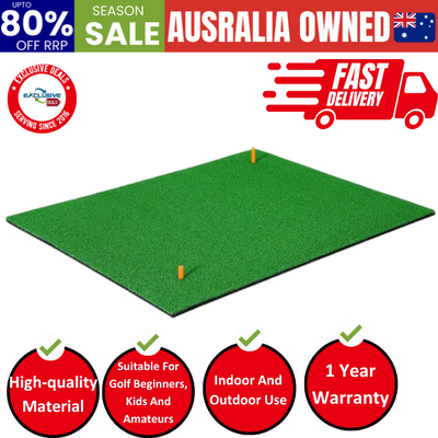Golf Hitting Mat Portable Driving Range Practice Training Aid 100X125Cm
