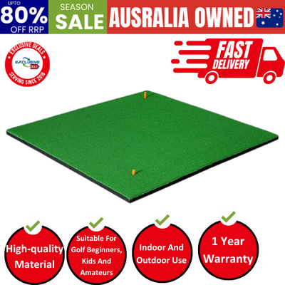 Golf Hitting Mat Portable Driving Range Practice Training Aid 150X150Cm