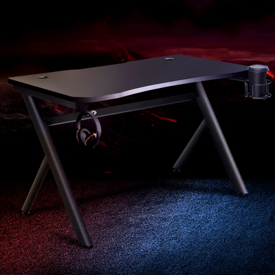 Gaming Desk Home Office Carbon Fiber Computer Table Racer Desks Black