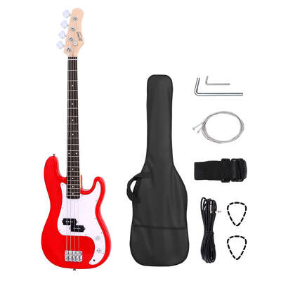 Electric Guitar Bass 47 Inch Red