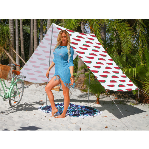 Good Vibes Summer Beach Tent Watermelon148 x 370cm