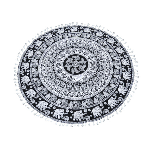 Mandala Towel with Terry Backing Savannah 180cm  