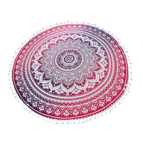 Mandala Towel with Terry Backing Haze 180cm  