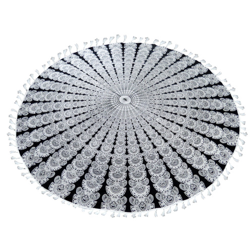 Mandala Towel with Terry Backing Illusion 180cm  