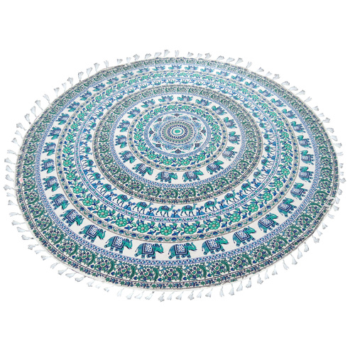 Mandala Towel W/ Terry Backing Nile 180Cm A/C He8520