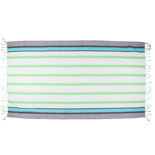 Turkish Towel Neon Stripe 100 x 170cm Blue Green