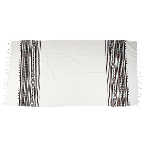 Turkish Towel Turkish Black Band 100 x 170cm 