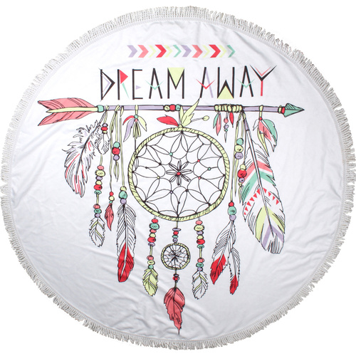 Round Beach Towels 150cm Microfibre Dream Catcher