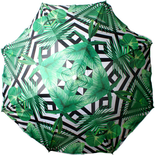 Beach Umbrella 180cm Watermelon Palm Design