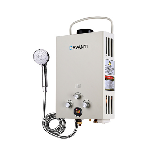 Outdoor Gas Water Heater - Beige